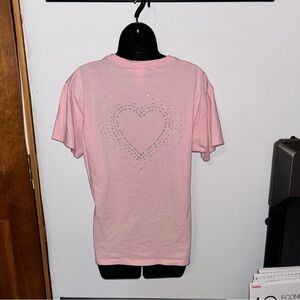 NWOT PINK Victoria’s Secret Rhinestone T-Shirt